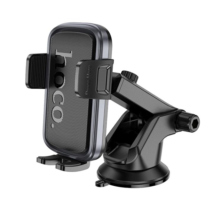 

hoco H79 Vista Center Console Push-type Car Phone Holder(Black Grey)