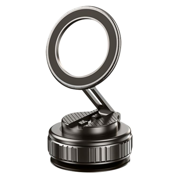 

G712 Vacuum Adsorption Foldable Magnetic Car Phone Holder(Black)