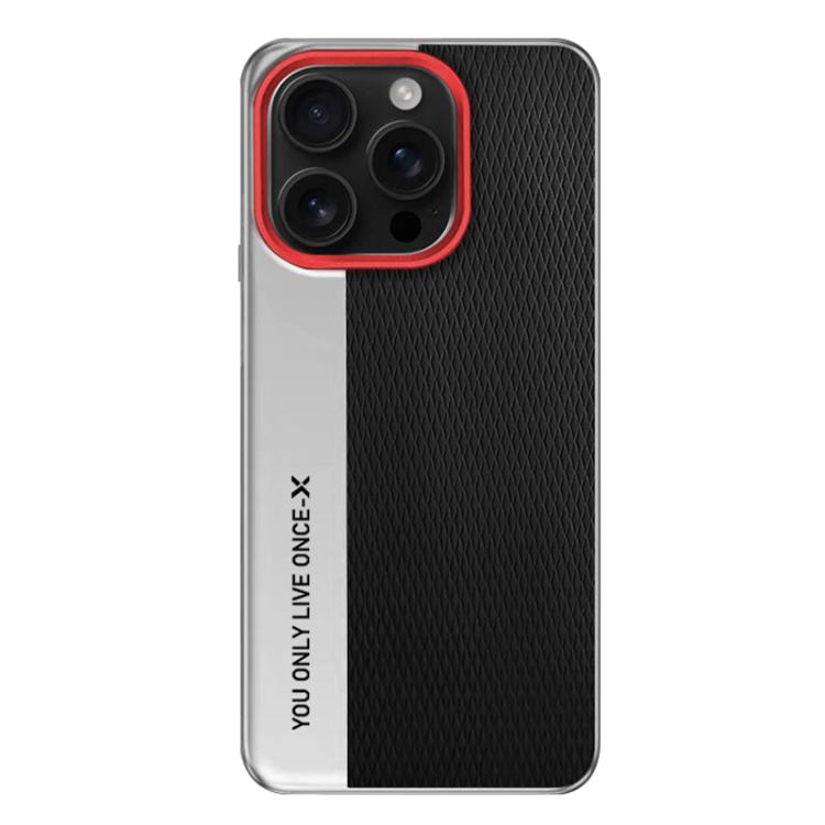 

For iPhone 16 Pro Max Camera Design Diamond Texture Leather PC Phone Case(Black)