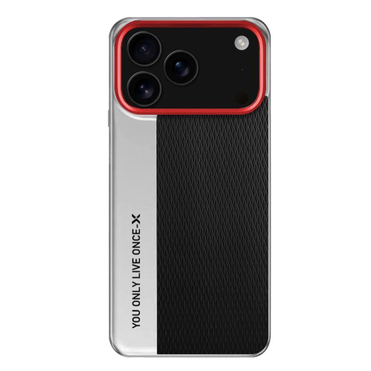 

For iPhone 17 Pro Max Camera Design Diamond Texture Leather PC Phone Case(Black)