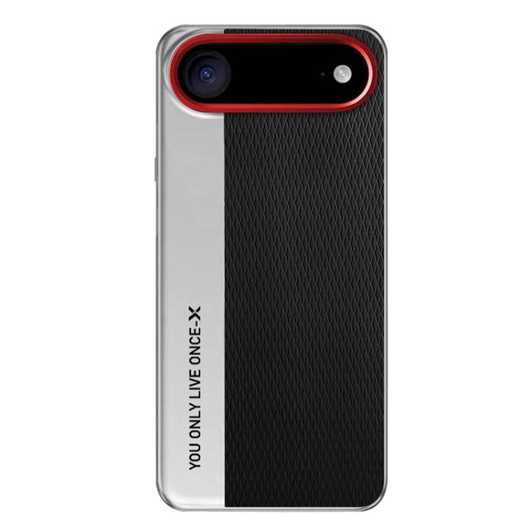 

For iPhone 17 Air Camera Design Diamond Texture Leather PC Phone Case(Black)