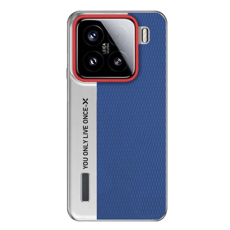 

For Xiaomi 15 Camera Design Diamond Texture Leather PC Phone Case(Blue)