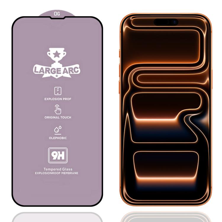 

For iPhone 17 Pro 9H 0.4mm High Aluminum Large Arc Tempered Glass Film