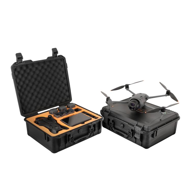 

For DJI Mavic 4 Pro Sunnylife Safety Carrying Case Hard Travel Case Large Capacity Waterproof Shock-proof Box(Black)