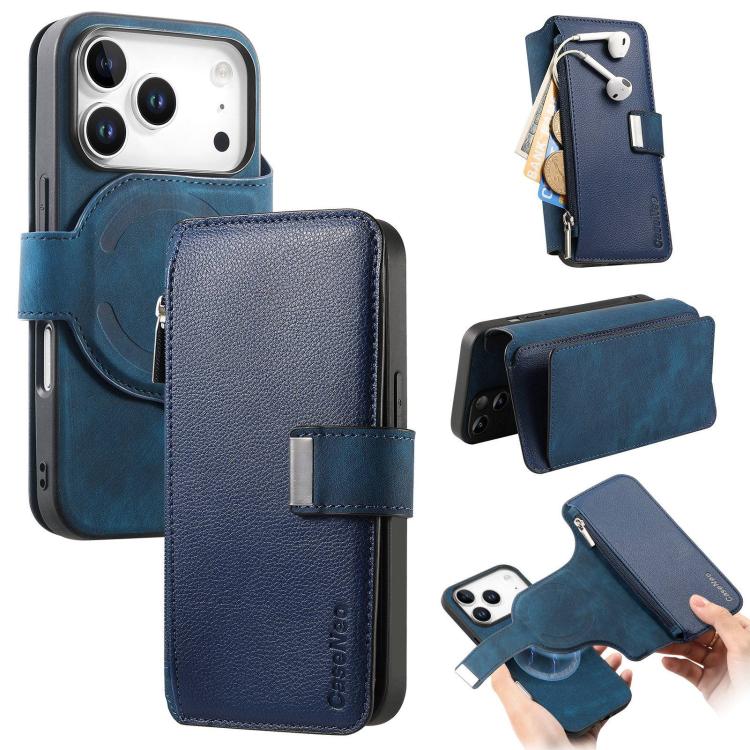 Étui Portefeuille Cuir Pour Xiaomi Poco F7 – Rabat Aimanté – Porte-Cartes – Support Visionnage – Bleu