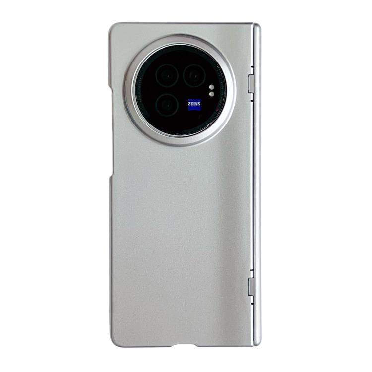 

For vivo X Fold3 Integrated Spring Axis Skin Feel Phone Case(Silver)