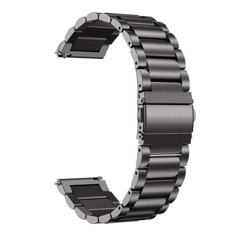 

22mm xDfind Three Beads Stainless Steel Watch Band(Metal Grey)