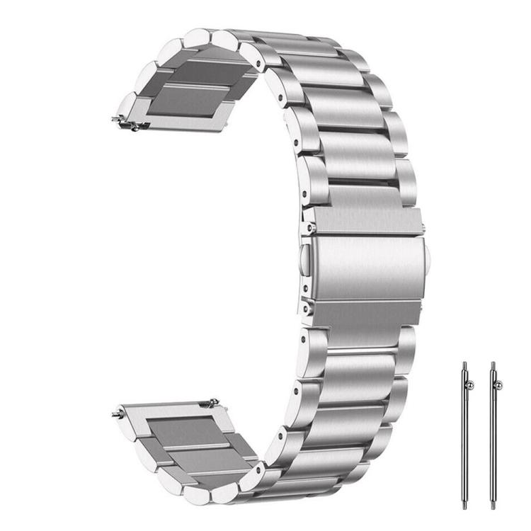 22mm xDfind Three Beads Stainless Steel Watch Band(Starlight)