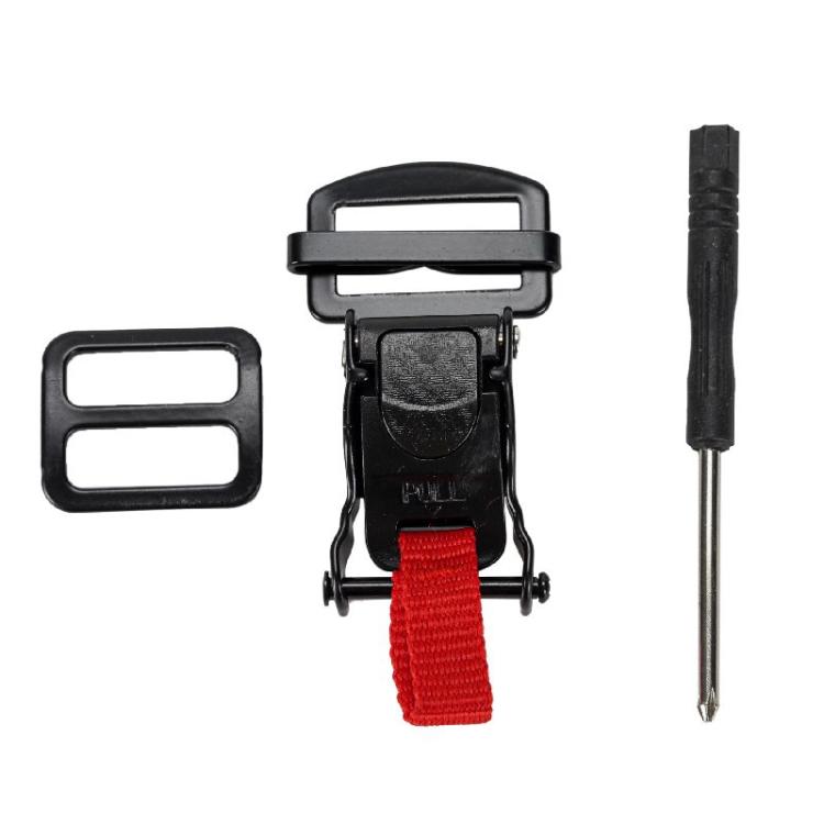 

Motorcycle Helmet Buckle Double D-buckle Universal Quick Release Plastic Clip(Black)