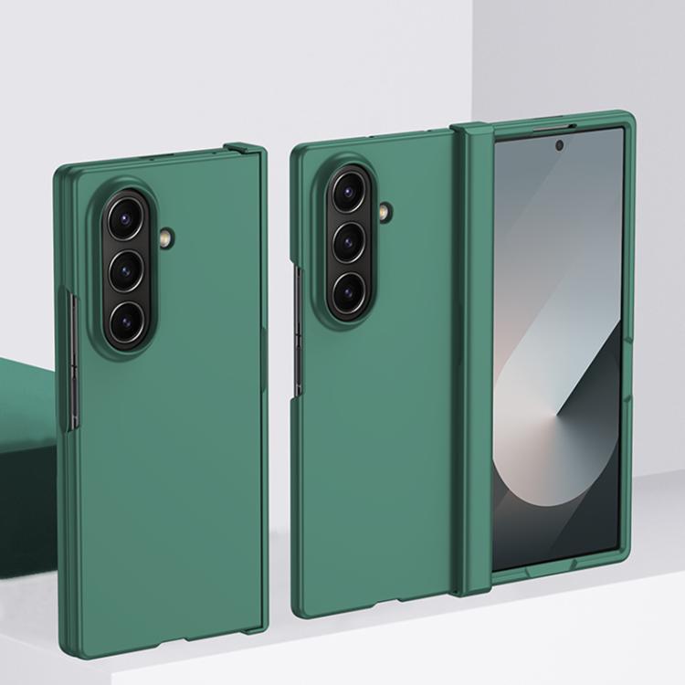 For Samsung Galaxy Z Fold7 5G 3 in 1 Skin Feel PC Phone Case(Forest Green)