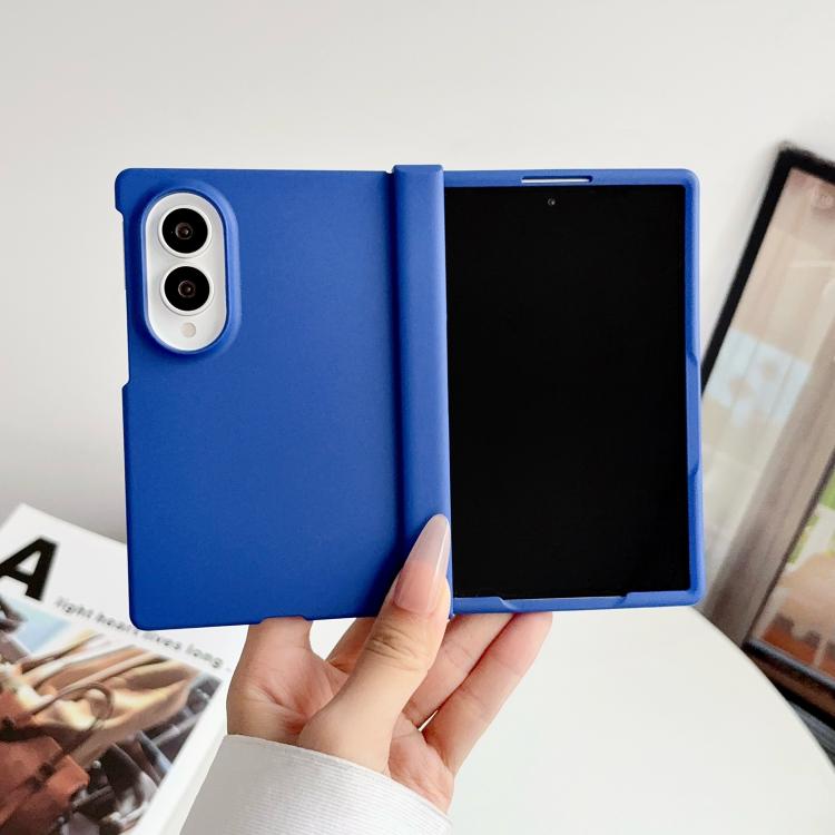 For Galaxy Z Fold8 5G 3 in 1 Skin Feel PC Phone Case(Klein Blue)