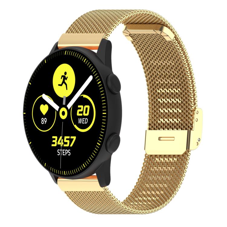 

20mm xDfind Buckle Metal Mesh Watch Band(Gold)