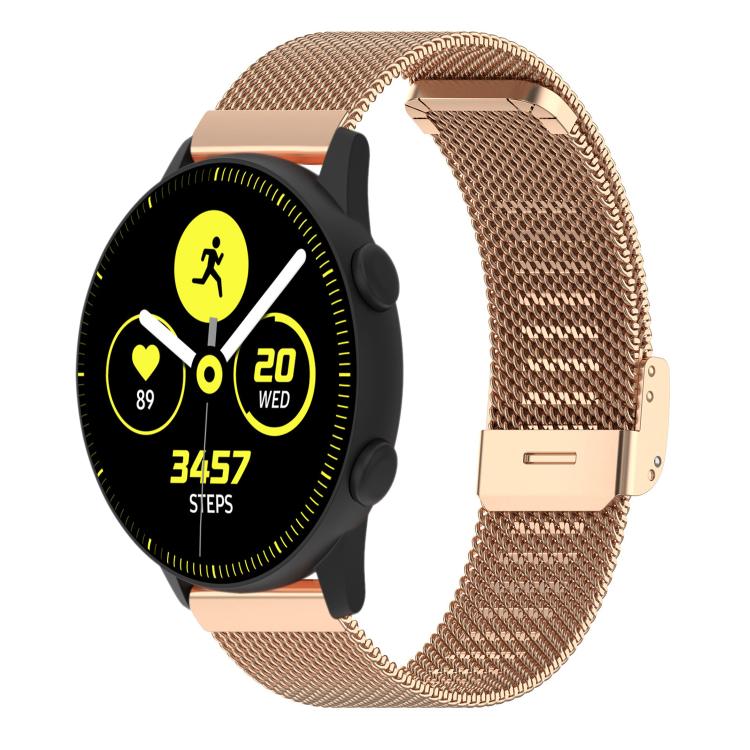 

20mm xDfind Buckle Metal Mesh Watch Band(Rose Gold)