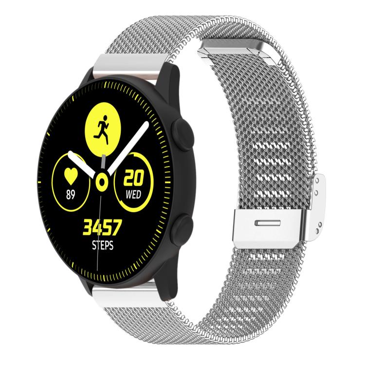 

20mm xDfind Buckle Metal Mesh Watch Band(Silver)