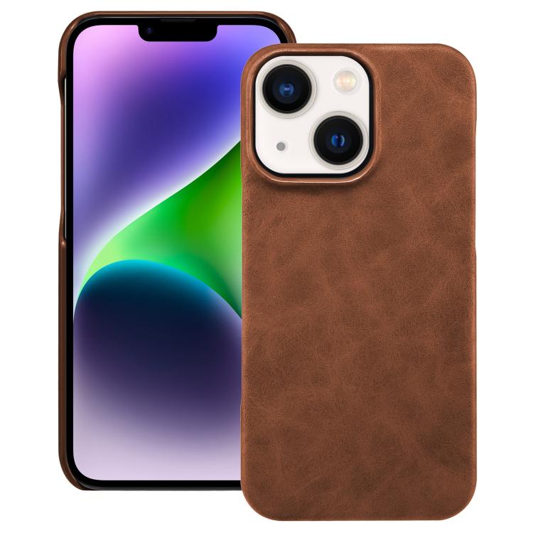 

For iPhone 14 / 13 Retro Texture MagSafe Phone Case(Brown)