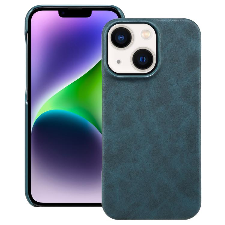 

For iPhone 14 / 13 Retro Texture MagSafe Phone Case(Blue)