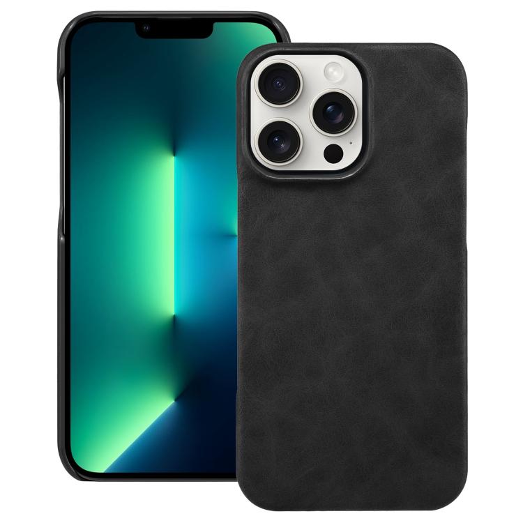 

For iPhone 13 Pro Max Retro Texture MagSafe Phone Case(Black)