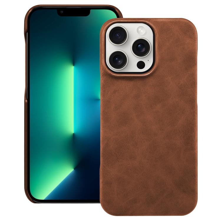 

For iPhone 13 Pro Max Retro Texture MagSafe Phone Case(Brown)