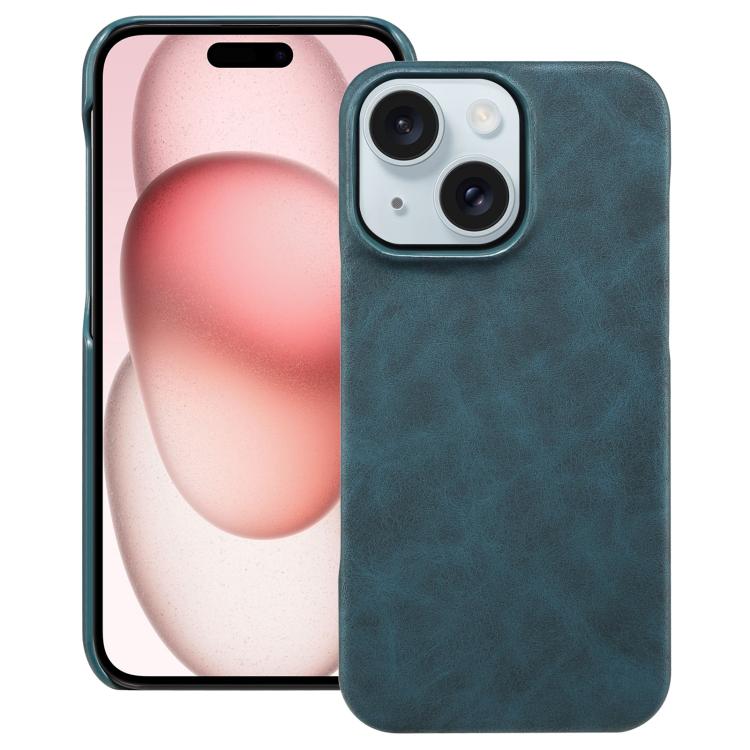 

For iPhone 15 Plus / 14 Plus Retro Texture MagSafe Phone Case(Blue)