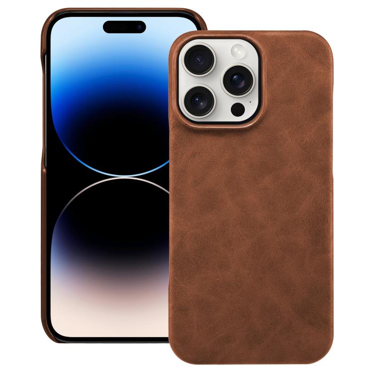 

For iPhone 14 Pro Retro Texture MagSafe Phone Case(Brown)