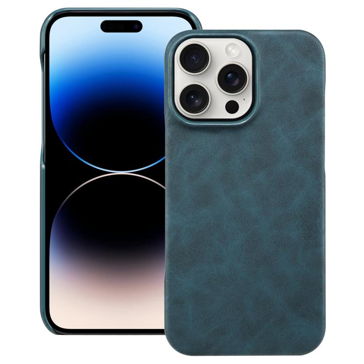 

For iPhone 14 Pro Max Retro Texture MagSafe Phone Case(Blue)