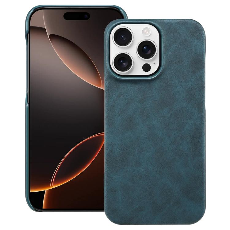 

For iPhone 16 Pro Max Retro Texture MagSafe Phone Case(Blue)