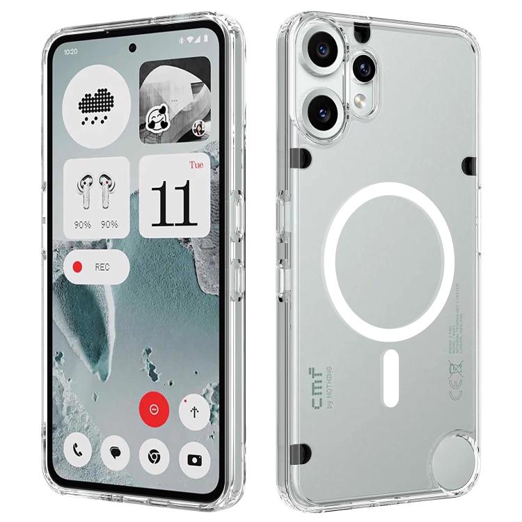 

For Nothing CMF Phone 2 Pro MagSafe Clear Acrylic PC Hybrid TPU Phone Case(Transparent)