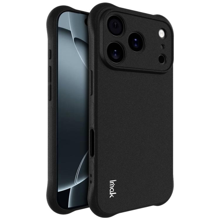 

For iPhone 17 Pro imak Shockproof Airbag TPU Phone Case(Matte Black)