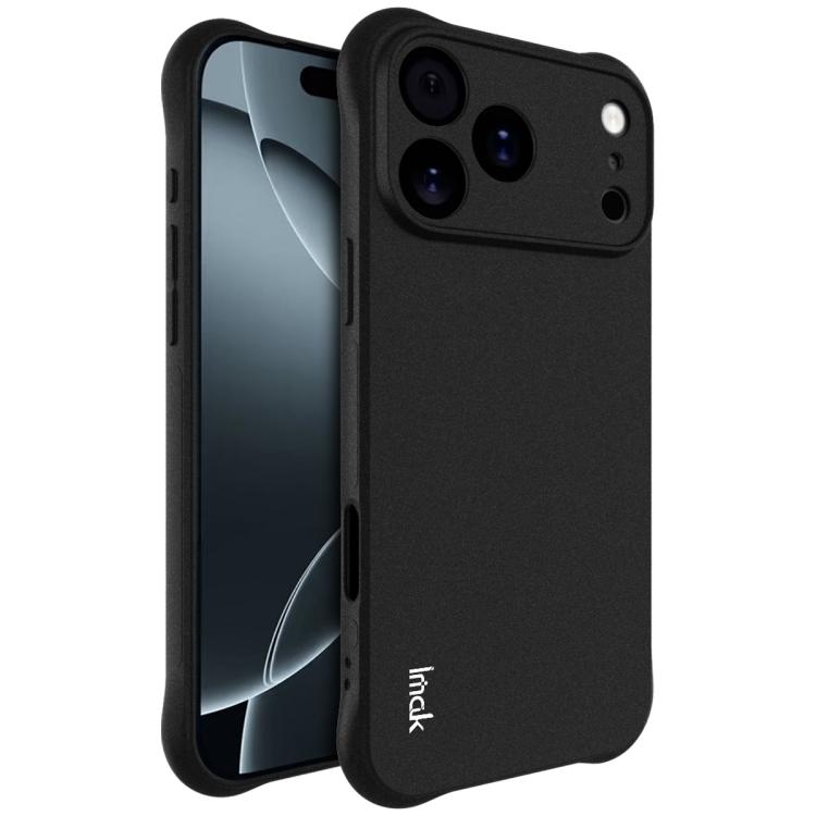

For iPhone 17 Pro Max imak Shockproof Airbag TPU Phone Case(Matte Black)