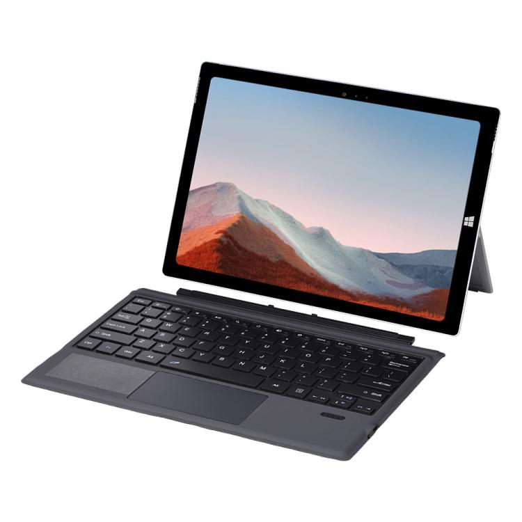 

For Microsoft Surface Pro 7+ / 7 / 6 1109-A Ultra-thin Detachable Bluetooth Keyboard Leather Tablet Case with Touchpad(Black)