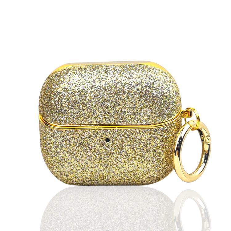 

For Samsung Galaxy Buds 3 / 3 Pro Electroplating Glitter Powder Wireless Earphone Protective Case(Gold)