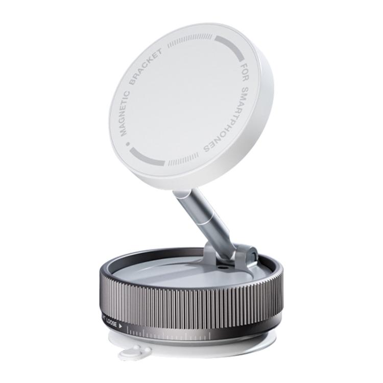 

K10A Three-axis Folding Vacuum Adsorption Magnetic Car Phone Holder(White)