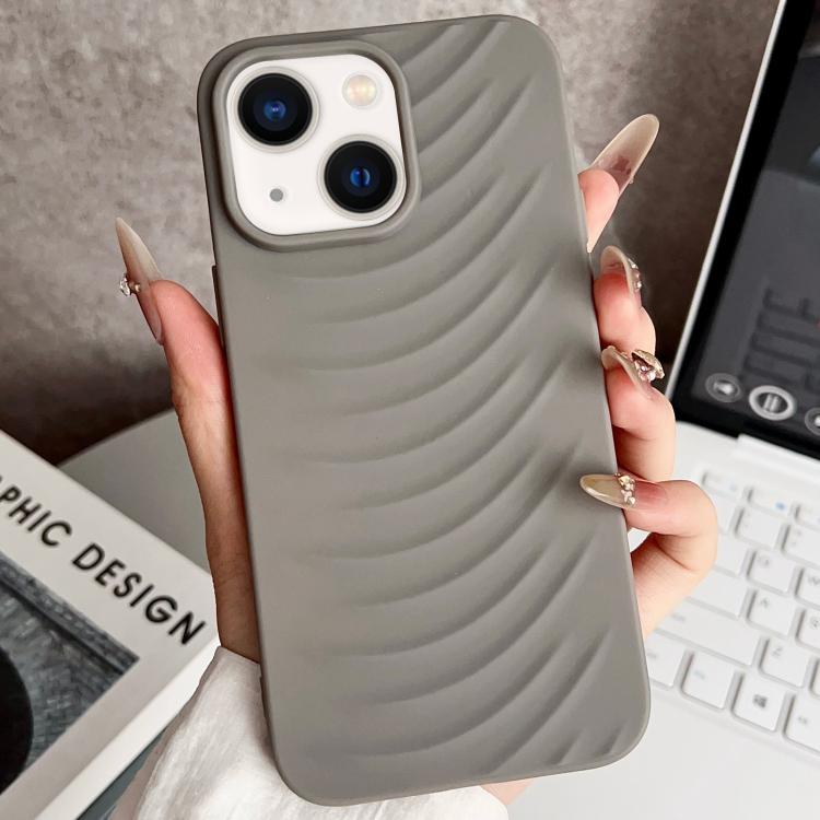 

For iPhone 14 Water Ripples TPU Phone Case(Grey)