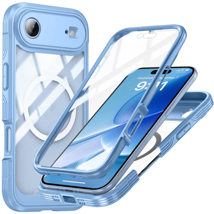 

For iPhone 17 Air Life Waterproof MagSafe Magnetic Rugged Phone Case(Sky Blue)