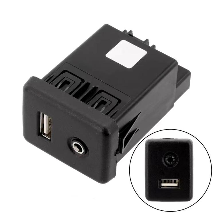 

Car AUX & USB Socket Connector Switch for Chevrolet Cruze / Malibu / Regal 13599456 22875063 39087529(Black)