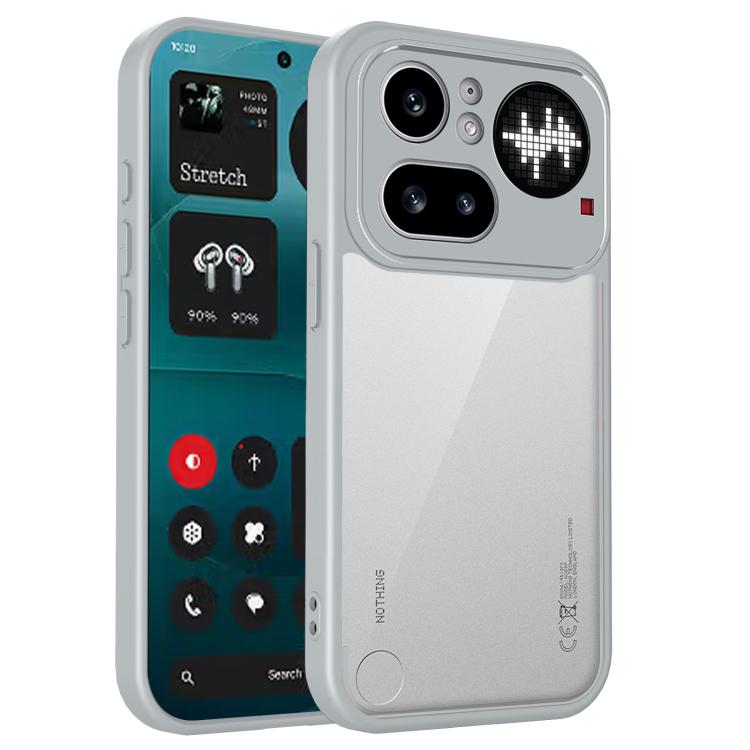 

For Nothing Phone 4a Pro Matte PC Skin-feel Shockproof Phone Case(Grey)