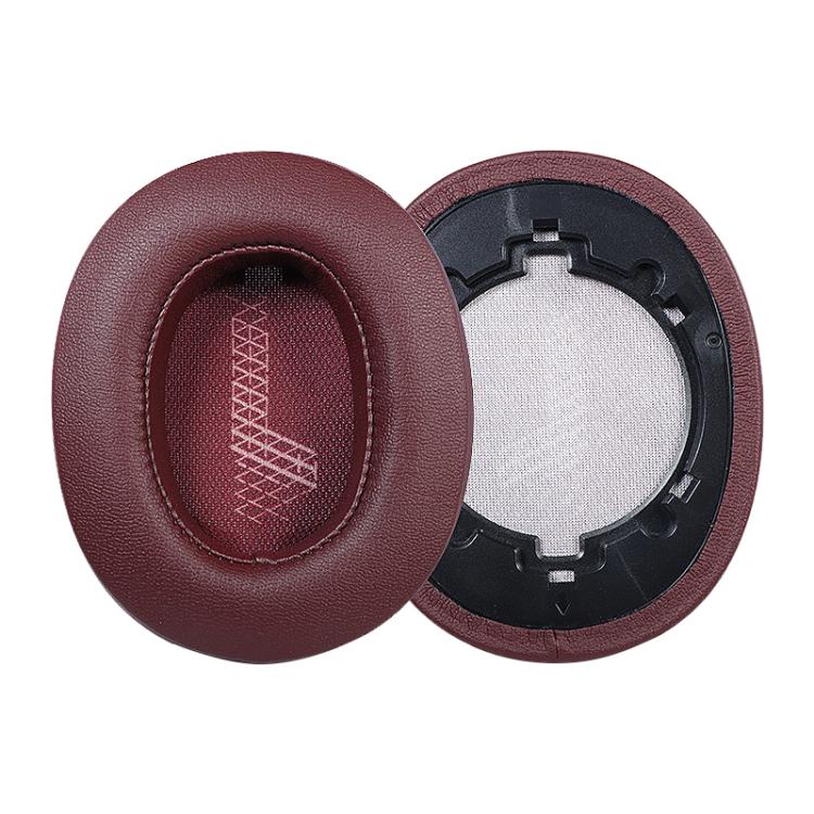 

1 Pair Protein Leather Earphone Replacement Earpads For JBL Live 500BT(Dark Red)