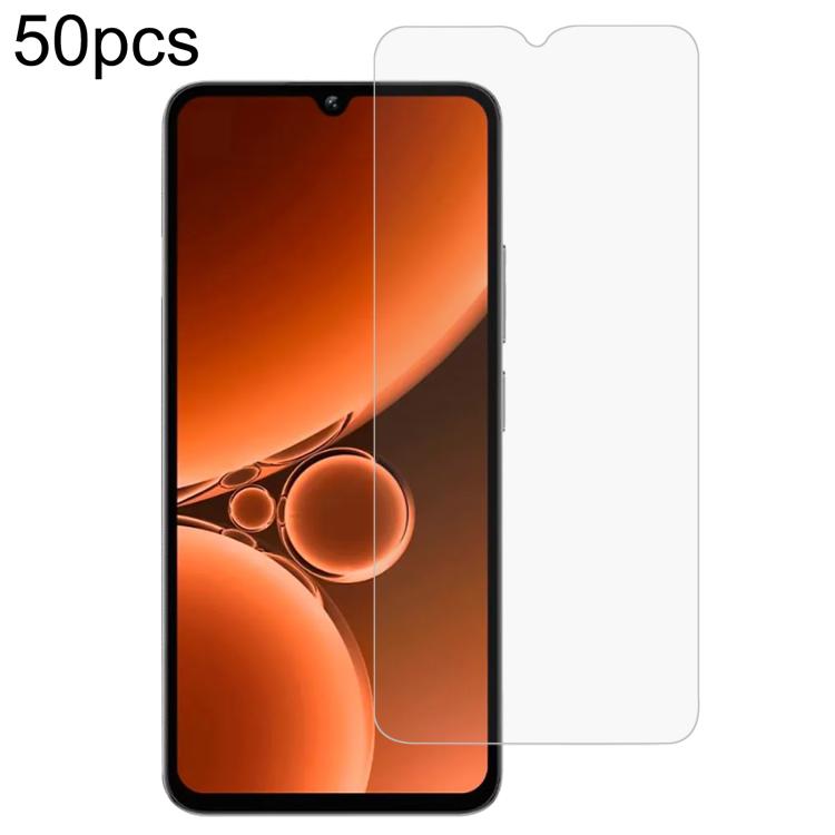 

For Oukitel C59 Pro 50pcs 0.3mm High Aluminum Tempered Glass Film