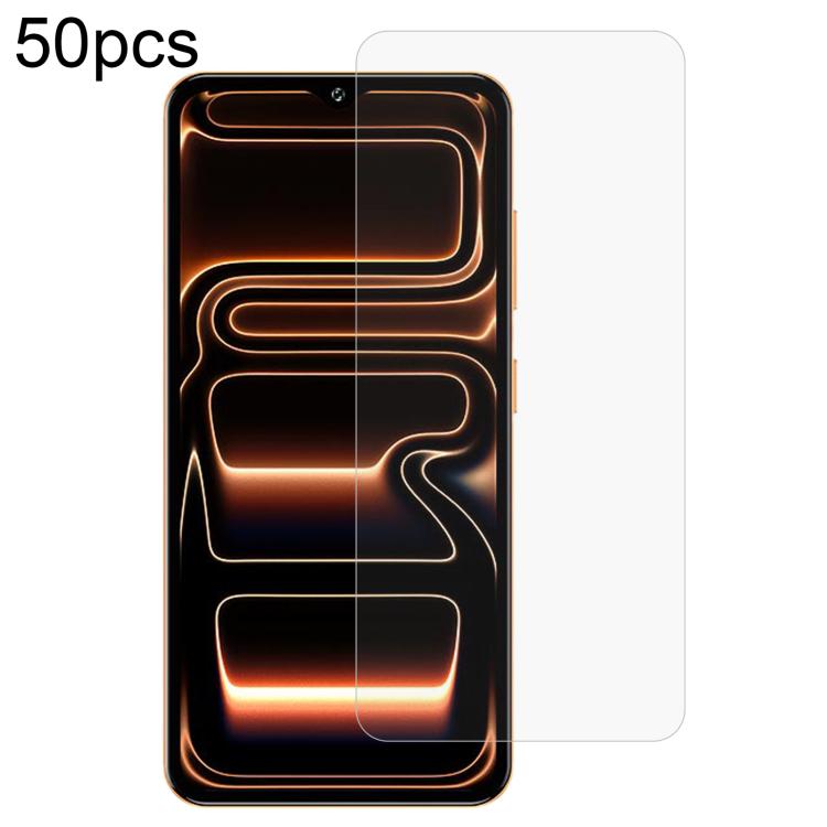 

For Oukitel C17 4G 2026 50pcs 0.3mm High Aluminum Tempered Glass Film