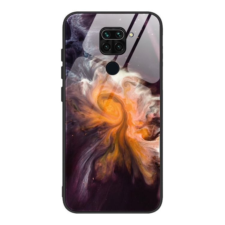 

For Xiaomi Redmi Note 9 Marble Pattern Glass Protective Case(DL01)