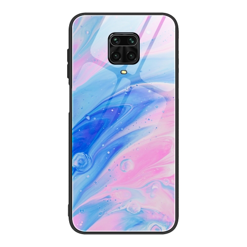 

For Xiaomi Redmi Note 9S / Note 9 Pro Marble Pattern Glass Protective Case(DL05)