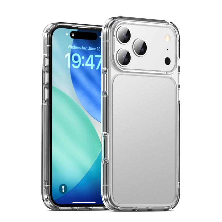 

For iPhone 17 Pro Max iPAKY Phantom Series Shockproof PC+TPU Phone Case(Matte White)