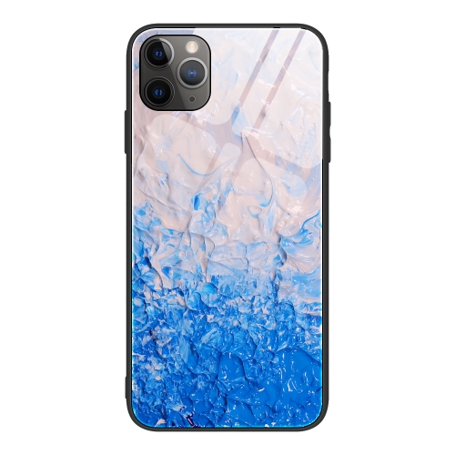 

For iPhone 11 Pro Marble Pattern Glass Protective Case(DL07)