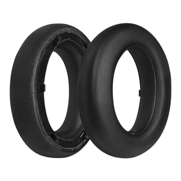 

For Meizu HD60 2pcs Protein Leather Snap-on Type Earphone Covers(Black)