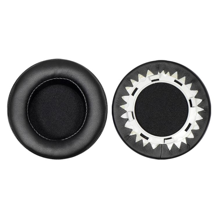

For Motorola Moto Pulse Escape 2pcs Protein Leather Snap-on Type Earphone Covers(Black)