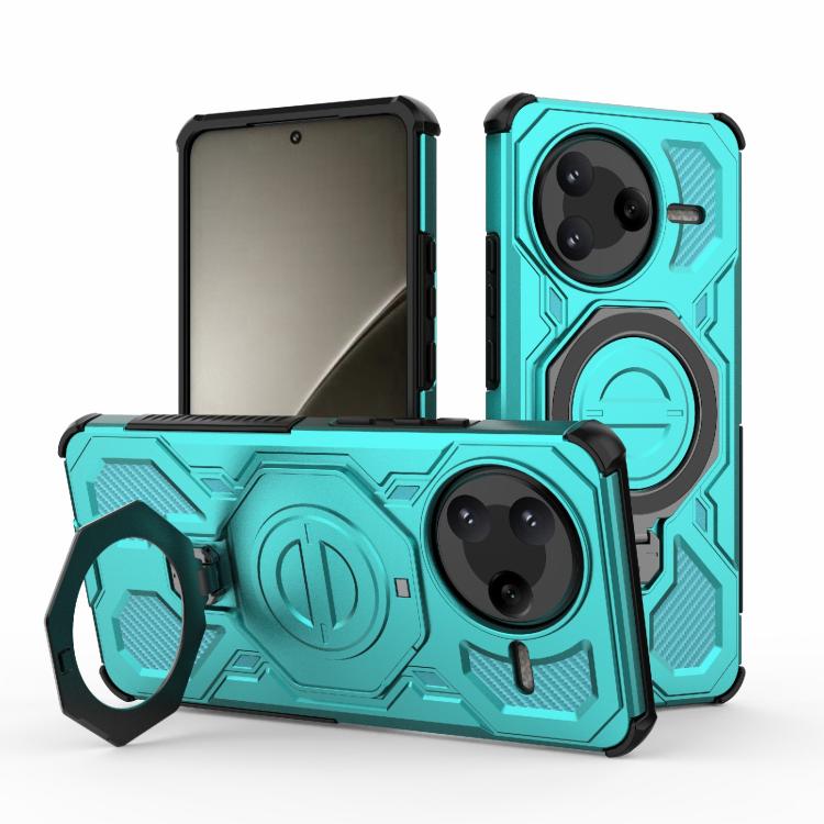

For Redmi K80 J-20 Solid Color MagSafe Magnetic TPU+PC Phone Case(Lake Blue)