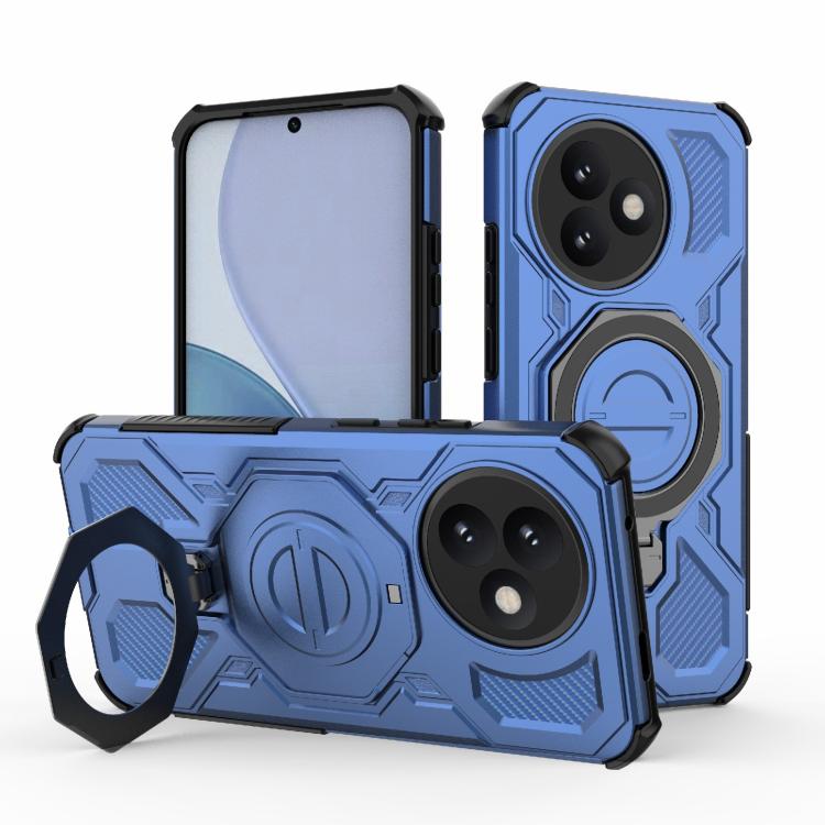 

For Redmi K80 Ultra 5G J-20 Solid Color MagSafe Magnetic TPU+PC Phone Case(Blue)