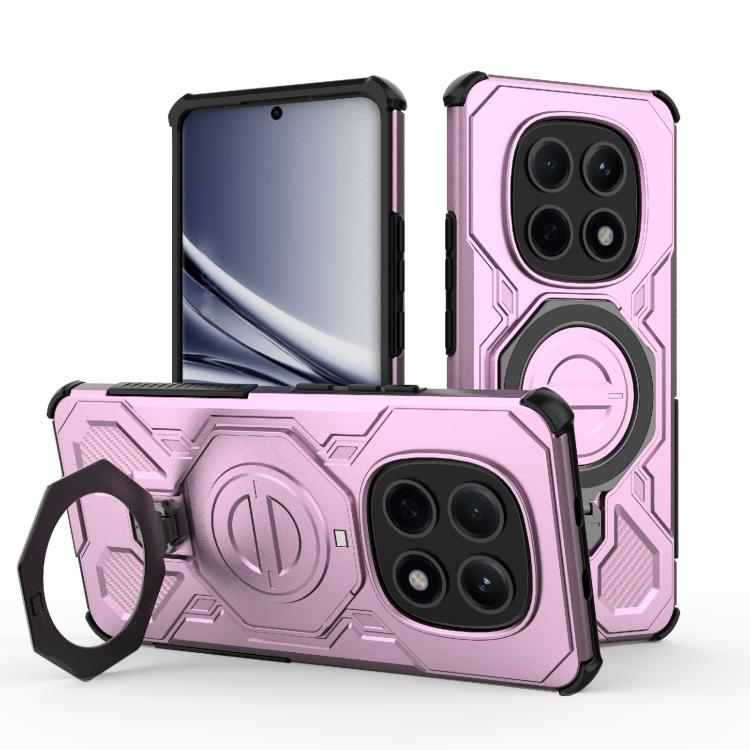 

For Redmi Note 15 5G Global 164mm J-20 Solid Color MagSafe Magnetic TPU+PC Phone Case(Pink)