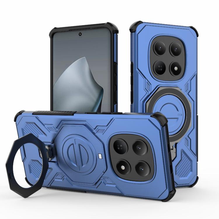 

For Redmi Note 15 4G Global 164mm J-20 Solid Color MagSafe Magnetic TPU+PC Phone Case(Blue)