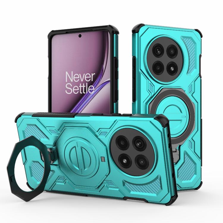 

For OnePlus Ace 5 5G J-20 Solid Color MagSafe Magnetic TPU+PC Phone Case(Lake Blue)